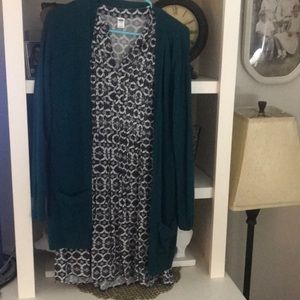 Babydoll dress and cardigan